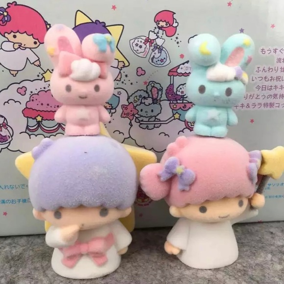4x Little Twin Star Figure Collectible Figurine Set Sanrio Japan Kawaii Velvet - Picture 3 of 13